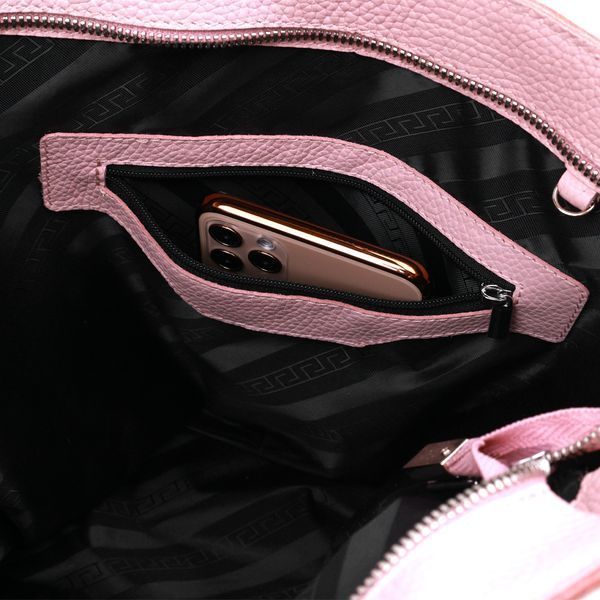 Spacious leather women's shopping bag Shvigel 16356 Pink 16356 фото