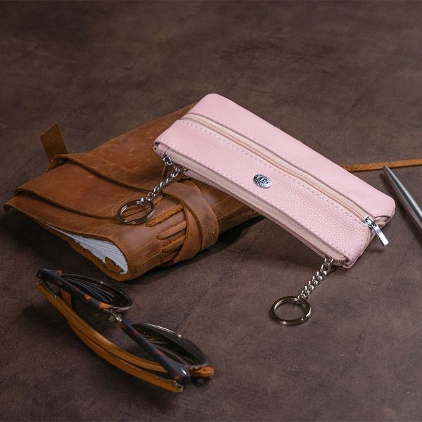 Ключниця-гаманець з кишенькою жіноча ST Leather 19353 Рожева 19353 фото