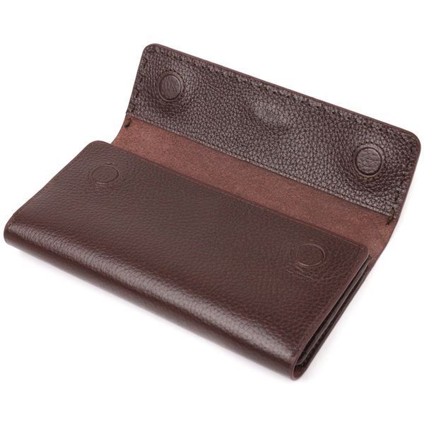 Spacious women's wallet made of genuine leather CANPELLINI 21660 Brown 21660 фото