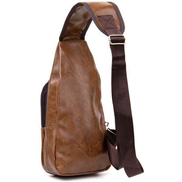 Shoulder bag with two compartments in leatherette Vintage 20561 Light brown 20561 фото