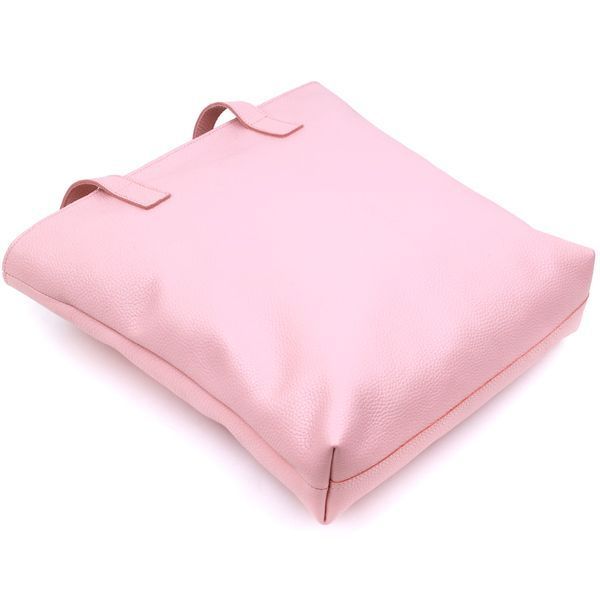 Spacious leather women's shopping bag Shvigel 16356 Pink 16356 фото