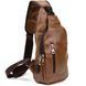 Shoulder bag with two compartments in leatherette Vintage 20561 Light brown 20561 фото 1