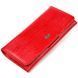 Patent leather wallet for women made of genuine textured leather CANPELLINI 21609 Red 21609 фото 1