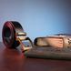 Genuine leather belt with retro brass buckle Vintage 20215 Black 20215 фото 5