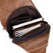 Shoulder bag with two compartments in leatherette Vintage 20561 Light brown 20561 фото 4