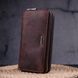 Excellent men's clutch made of vintage genuine leather KARYA 21313 Brown 21313 фото 6