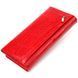 Patent leather wallet for women made of genuine textured leather CANPELLINI 21609 Red 21609 фото 2