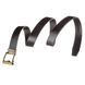 Genuine leather belt with retro brass buckle Vintage 20215 Black 20215 фото 8
