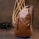 Shoulder bag with two compartments in leatherette Vintage 20561 Light brown 20561 фото 7