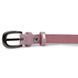 Thin genuine leather belt Vintage 20761 Pink 20761 фото 4