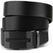 Men's belt with linear buckle Vintage 20290 Black 20290 фото 1