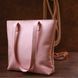 Spacious leather women's shopping bag Shvigel 16356 Pink 16356 фото 7
