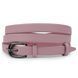 Thin genuine leather belt Vintage 20761 Pink 20761 фото 1