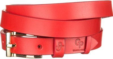 Women's belt Grande Pelle 11074 leather Red 11074 фото