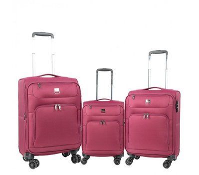 Чемодан Airtex 850 Красный Комплект чемоданов 850/55/68 фото