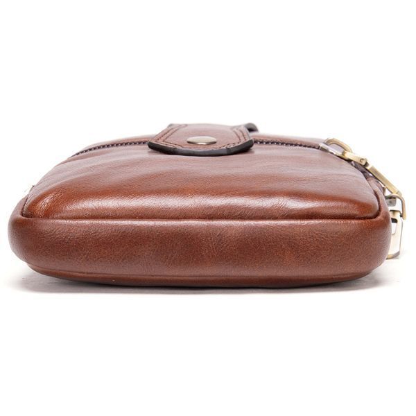 Men's vertical belt purse 20368 Vintage Brown 20368 фото