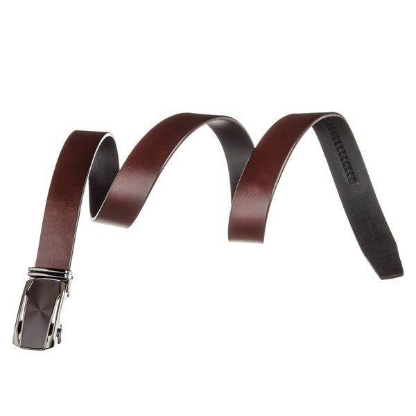 Genuine leather belt with leather insert in buckle Vintage 20216 Brown 20216 фото
