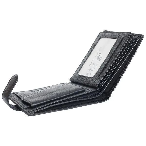 Men's leather wallet with two transparent compartments F. Leather Collection F27 фото
