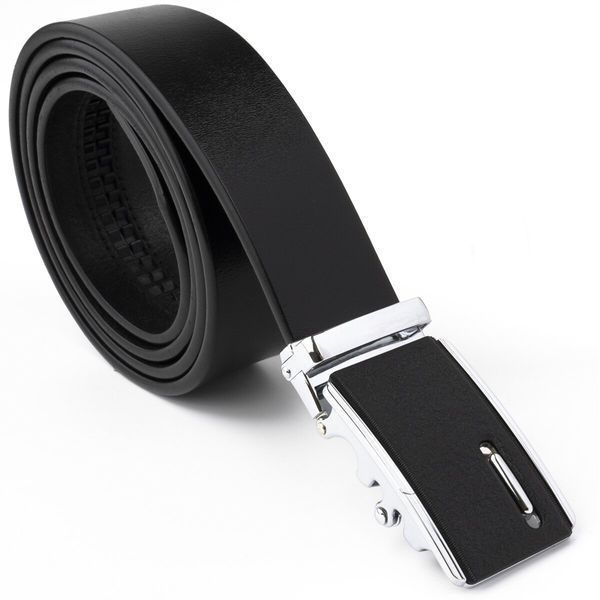 Men's belt with matte buckle Vintage 20326 Black 20326 фото