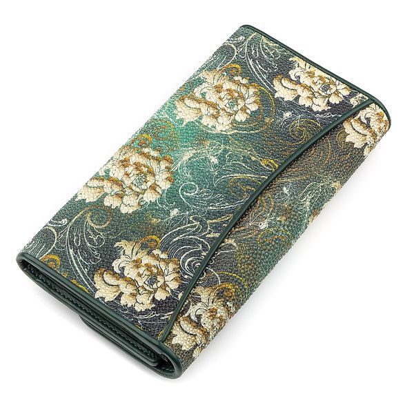 Кошелек женский STINGRAY LEATHER 18285 из натуральной кожи морского ската&nbsp;Зеленый 18285 фото