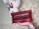 Red lacquer women's wallet made of BALISA leather 515-1 фото 3