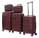 Suitcase Milano bag 0306 Burgundy Suitcase set 0306/60/68 фото 2