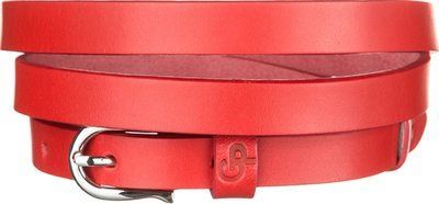 Women's belt Grande Pelle 11075 thin red 11075 фото