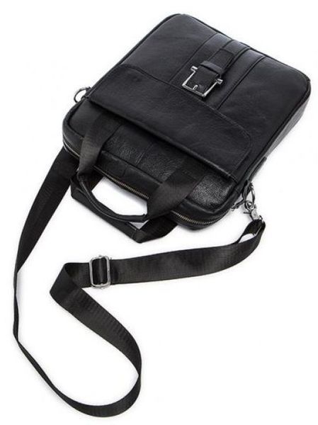 Men's messenger Vintage 14632 leather Black 14632 фото