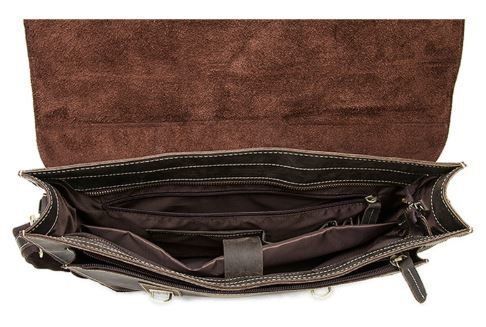 Портфель мужской из кожи на плечо Vintage 14878 Черный 14878 фото
