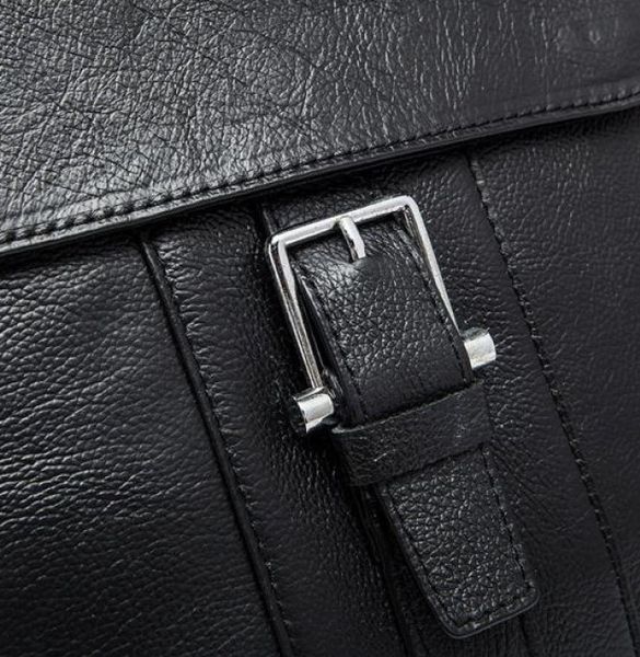 Men's messenger Vintage 14632 leather Black 14632 фото