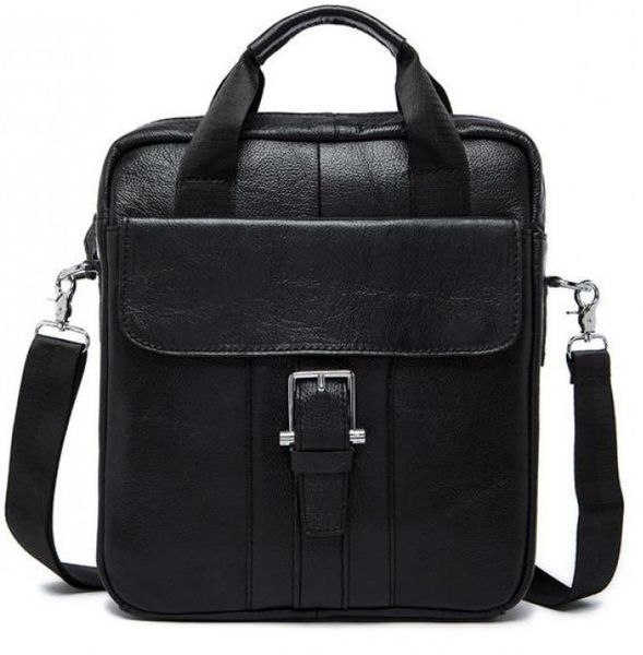 Men's messenger Vintage 14632 leather Black 14632 фото