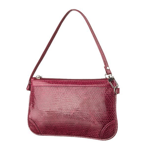 Women's clutch SEA SNAKE LEATHER 18283 made of genuine sea snake leather Burgundy 18283 фото