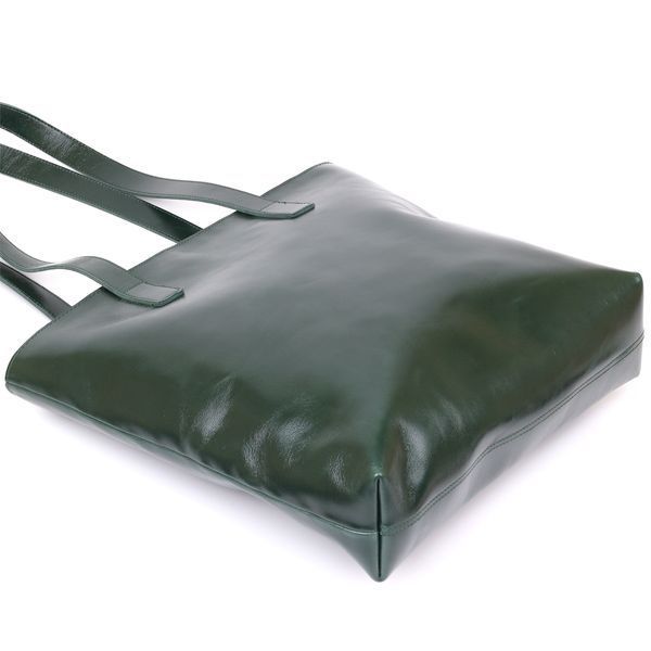 Leather women's shopping bag Shvigel 16367 Green 16367 фото