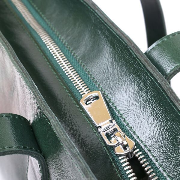 Leather women's shopping bag Shvigel 16367 Green 16367 фото