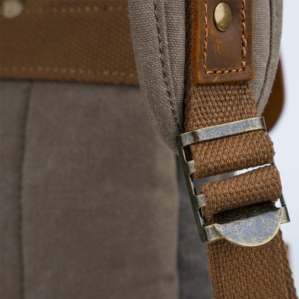 Combination travel backpack Vintage 20113 Gray 20113 фото
