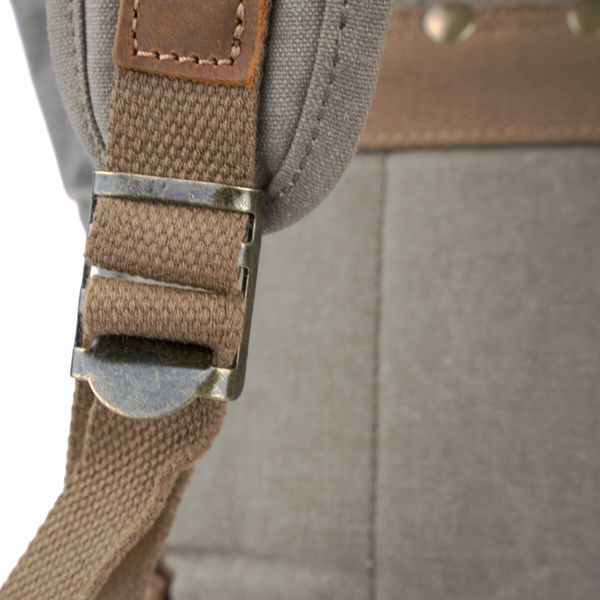 Combination travel backpack Vintage 20113 Gray 20113 фото