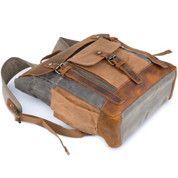 Combination travel backpack Vintage 20113 Gray 20113 фото