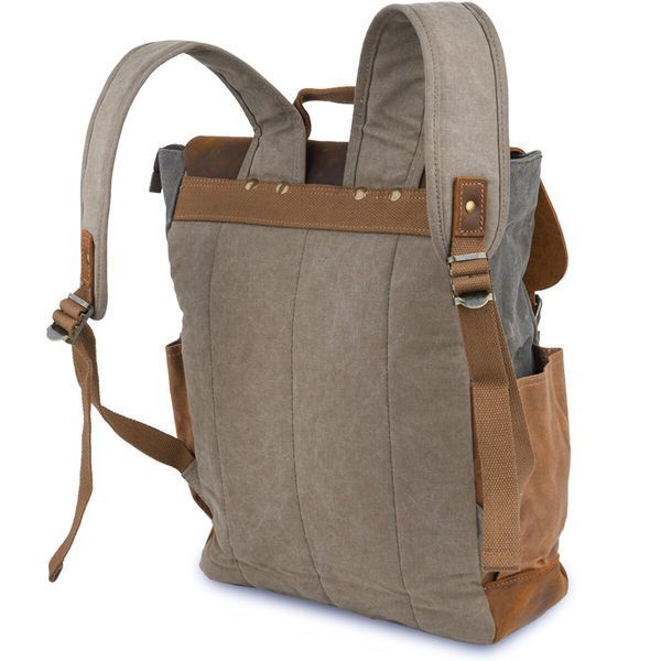 Combination travel backpack Vintage 20113 Gray 20113 фото