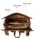Leather travel backpack Vintage 14796 Brown 14796 фото 7