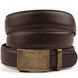 Genuine leather belt with automatic buckle brass Vintage 20309 Brown 20309 фото 1