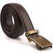 Genuine leather belt with automatic buckle brass Vintage 20309 Brown 20309 фото 2