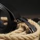 Men's belt with buckle corners Vintage 20262 Black 20262 фото 7