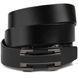 Men's belt with buckle corners Vintage 20262 Black 20262 фото 1