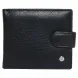 Черный кожаный мужской кошелёк с отделением для кредиток F-34 Leather F34 фото 1
