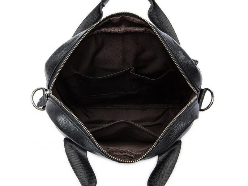Men's messenger Vintage 14632 leather Black 14632 фото