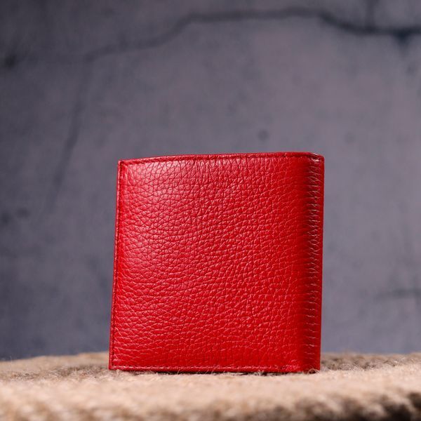 Bright women's purse made of genuine leather KARYA 21316 Red 21316 фото