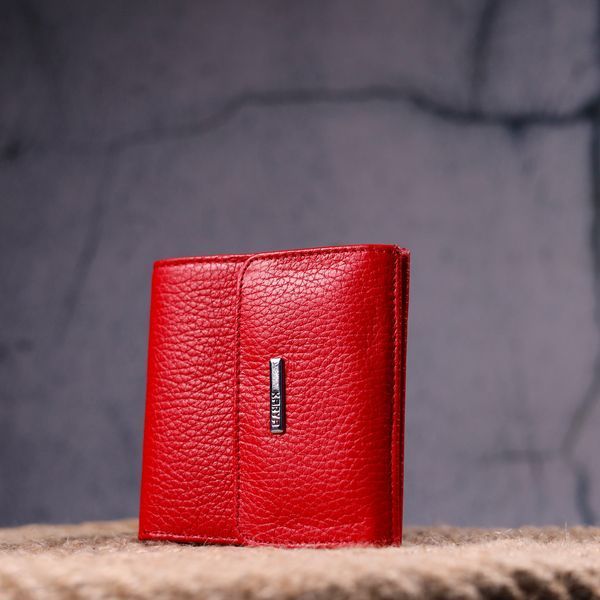 Bright women's purse made of genuine leather KARYA 21316 Red 21316 фото