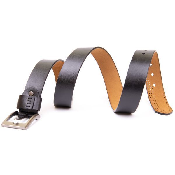 Men's belt with holes Vintage 20383 Black 20383 фото