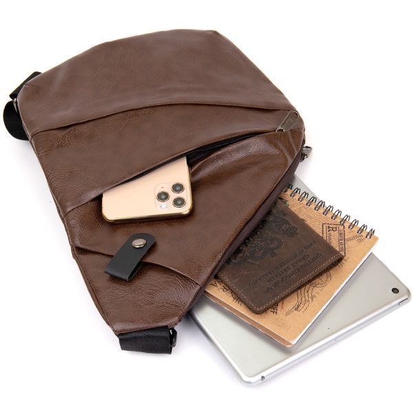Sling bag leatherette Vintage 20566 Dark brown 20566 фото