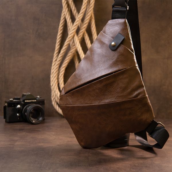 Sling bag leatherette Vintage 20566 Dark brown 20566 фото
